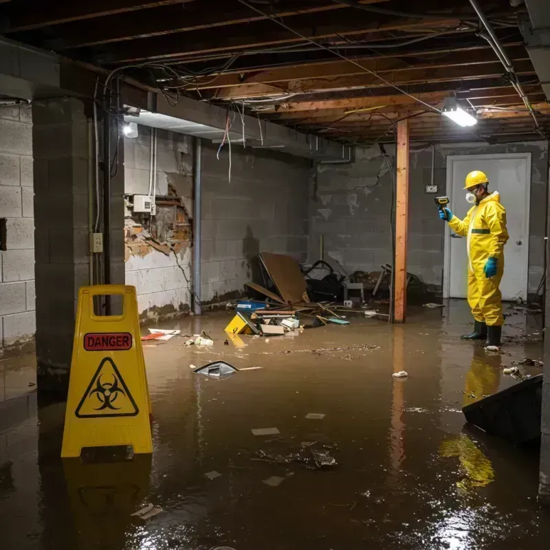 Flooded Basement Electrical Hazard in Hanover Park, IL Property